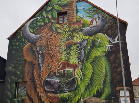 Mural w Mirosławcu robi furorę - grafika