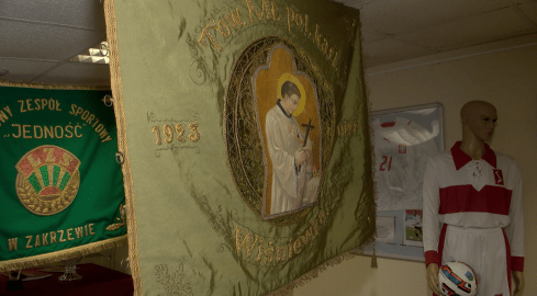 Wystawa "100 lat na boisku" - grafika