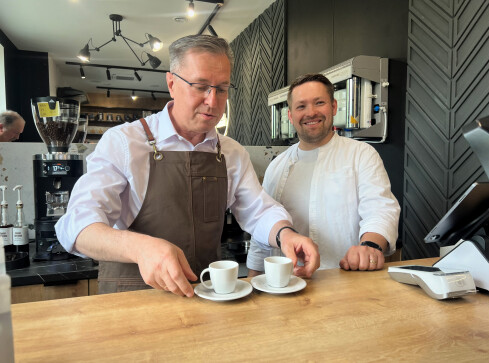 Charytatywna kawa z prezydentem Piły  - grafika