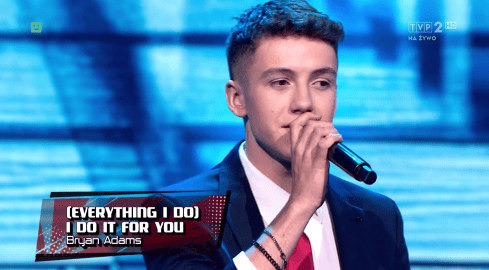 Nikodem Pajączek z Chodzieży na podium The Voice Kids - grafika