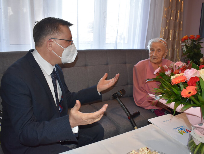 Bronisława Hałaburda z Piły skończyła sto lat  - grafika