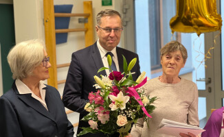 Minister Zdrowia złożył życzenia stulatce w pilskim hospicjum 