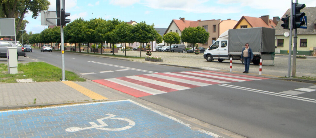 Sygnalizacja na pasach w Budzyniu