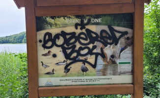 Burmistrz Chodzieży wyznacza nagrodę za wskazanie wandala 