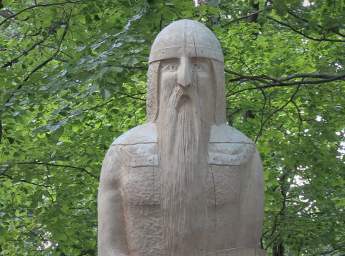 Gontyniec - dawną świątynią starosłowiańską  - grafika