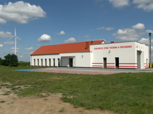 Nowa remiza i sala wiejska w Próchnowie - grafika