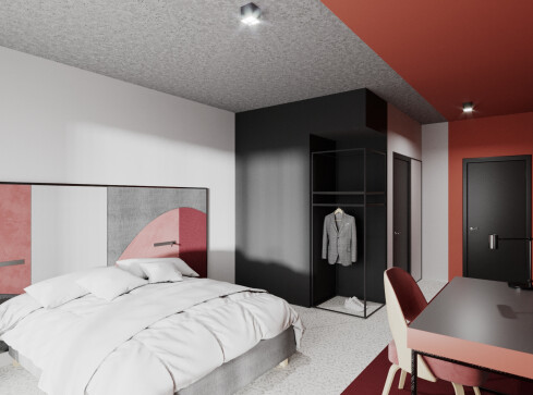 Wizualizacje wnętrza nowego pilskiego hotelu - grafika