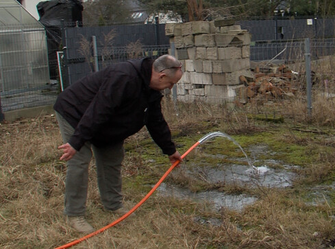 Zalane domy na Zielonej Dolinie  - grafika