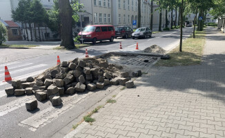 Znowu dziura w jezdni. Kilińskiego zapadła się po raz drugi 