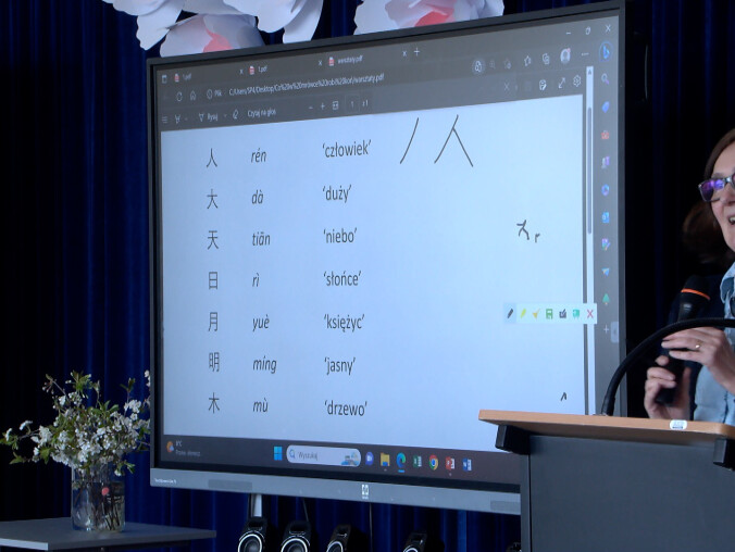 Orientalne języki na warsztatach w Pile - grafika