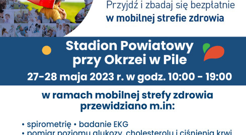 Mobilna strefa zdrowia na stadionie powiatowym - grafika