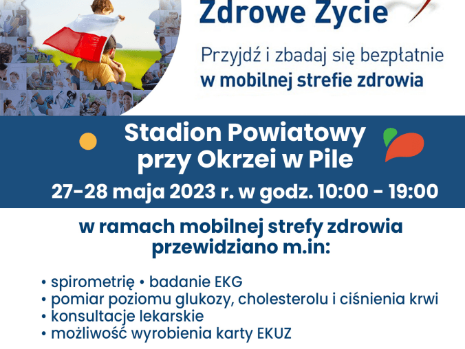 Mobilna strefa zdrowia na stadionie powiatowym - grafika