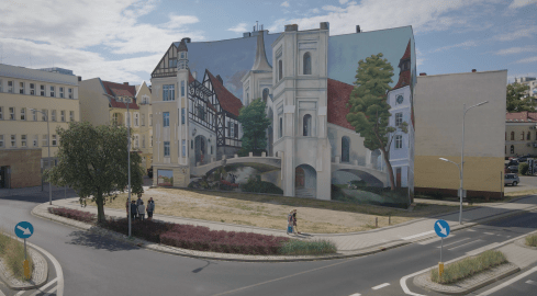 Pierwszy mural 3D w Pile odsłonięty! - grafika