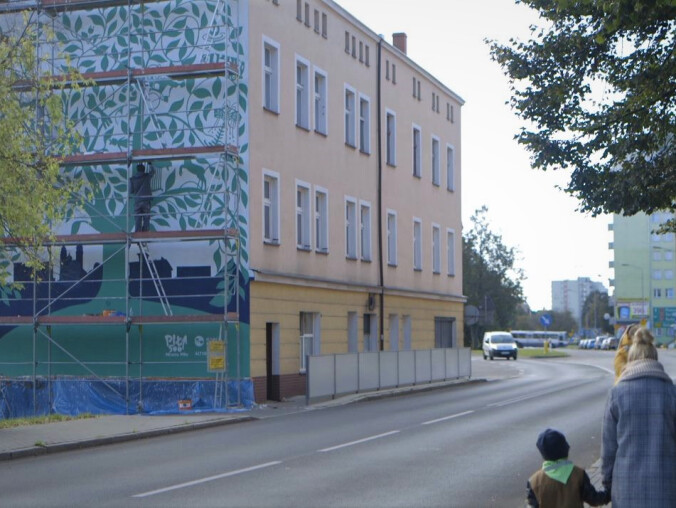 Nowy mural w Pile. Łączy ekologię i symbole miasta   - grafika