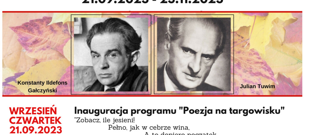 „Poetycko, jesiennie, pięknie” – poezja na targowisku w Pile