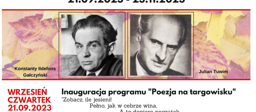 „Poetycko, jesiennie, pięknie” – poezja na targowisku w Pile