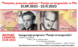 „Poetycko, jesiennie, pięknie” – poezja na targowisku w Pile