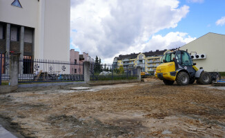 Trwają prace budowlane na Rynku Koszyckim w Pile 