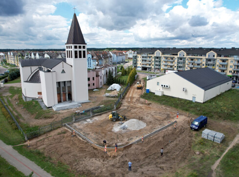 Trwają prace budowlane na Rynku Koszyckim w Pile  - grafika