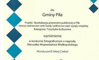 Miasto Piła beneficjentem konkursu fotograficznego 