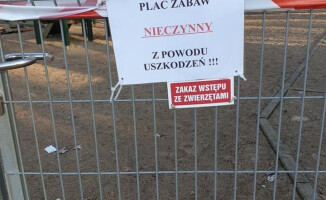 Zatrzymany sprawca zniszczenia placu zabaw na Płotkach 