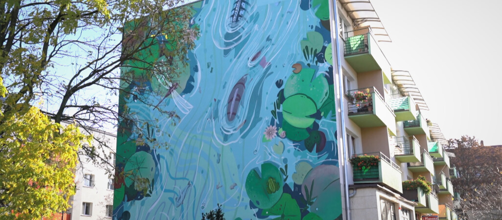 Ekologiczny mural w Wałczu