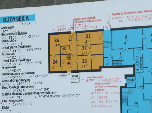 Urząd przyjazny niewidomym - grafika