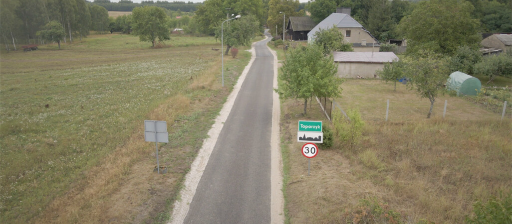Nowa droga do wsi Toporzyk i Lipie 