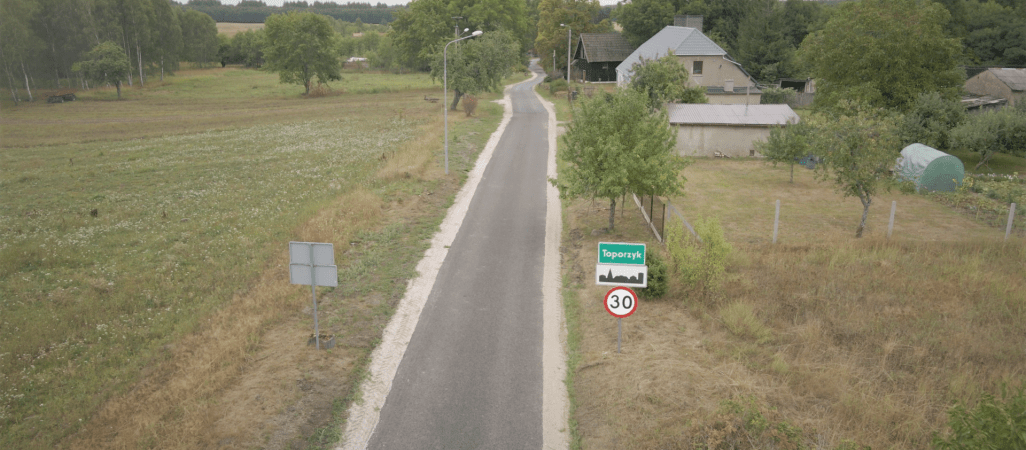 Nowa droga do wsi Toporzyk i Lipie 