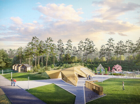 Powstaje Centrum Sportowo-Turystyczne w Łąkie  - grafika