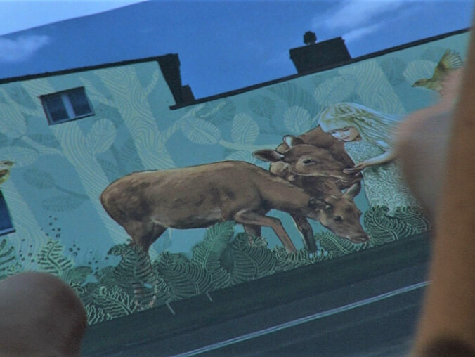 Legendarny Złotów. Na Kościuszki powstaje mural - VIDEO  - grafika