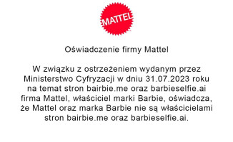 Polskie ministerstwo ostrzega przed Barbie