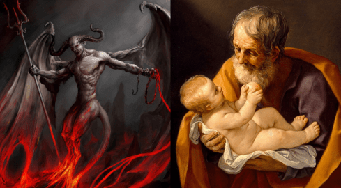 Zadasz pytanie Jezusowi, posłuchasz diabła, porozmawiasz z Adamem i  - grafika