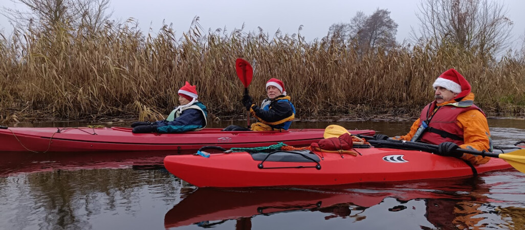 Kajakowe Mikołajki na Gwdzie