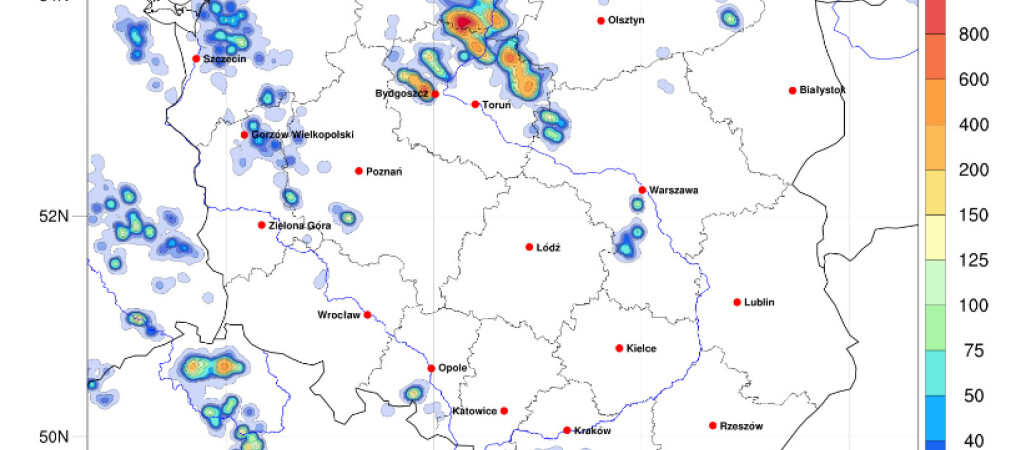 Możliwe burze z gradem! IMGW ostrzega 