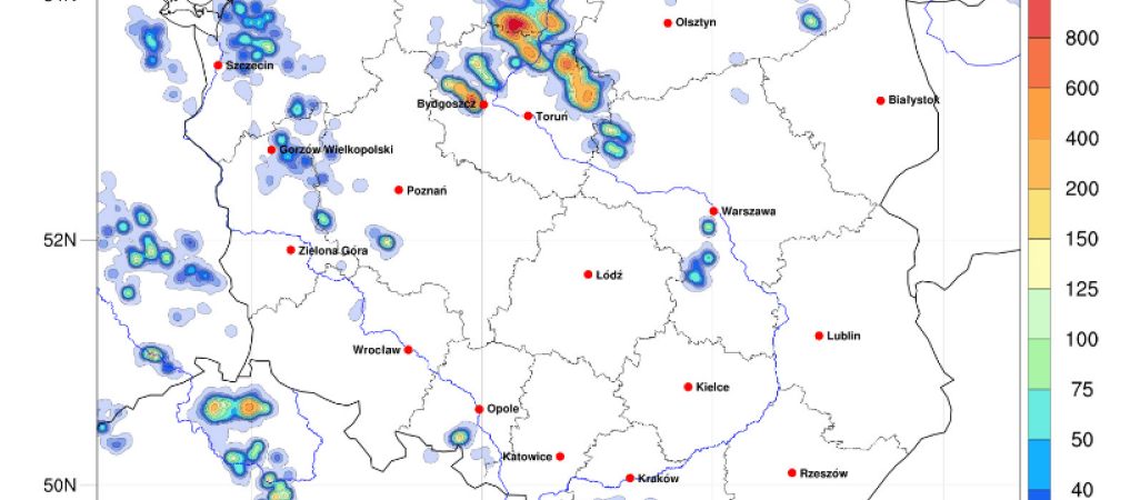 Możliwe burze z gradem! IMGW ostrzega 