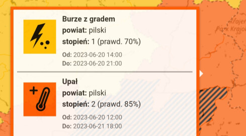 Będzie gorąco i burzowo – ostrzega IMGW - grafika