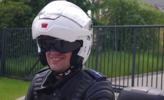 Policjanci na motocyklach zatrzymali pirata drogowego