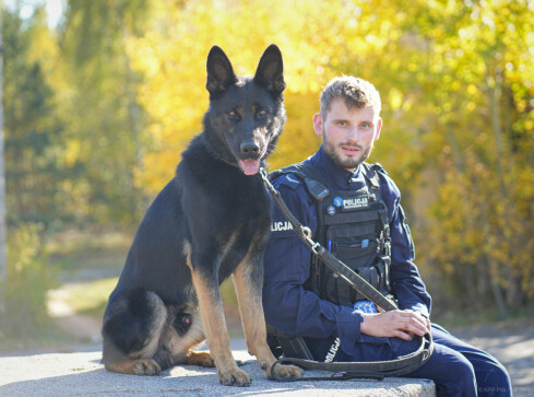 Nowy psi funkcjonariusz w pilskiej policji  - grafika