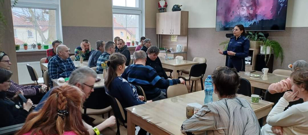 Spotkanie z niepełnosprawnymi nt. bezpieczeństwa