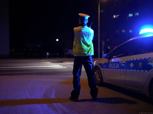 Akcja policji przy przejściach dla pieszych - grafika