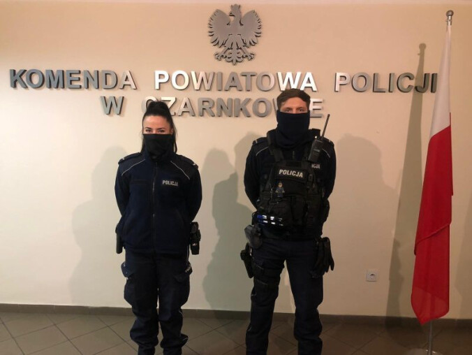 Trzcianeccy policjanci uratowali 59-latkę - grafika