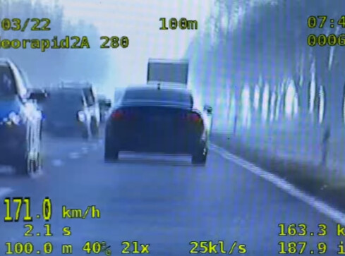 Pędził 171 km/h po krajowej dziesiątce - grafika