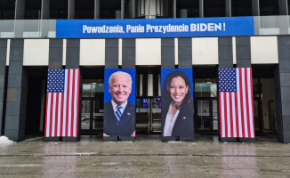 Joe Biden i Kamala Harris na Urzędzie Marszałkowskim 