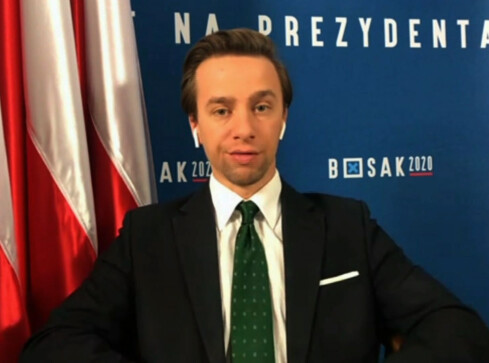 Kandydat na prezydenta RP Krzysztof Bosak gościem programu „Jeden n - grafika