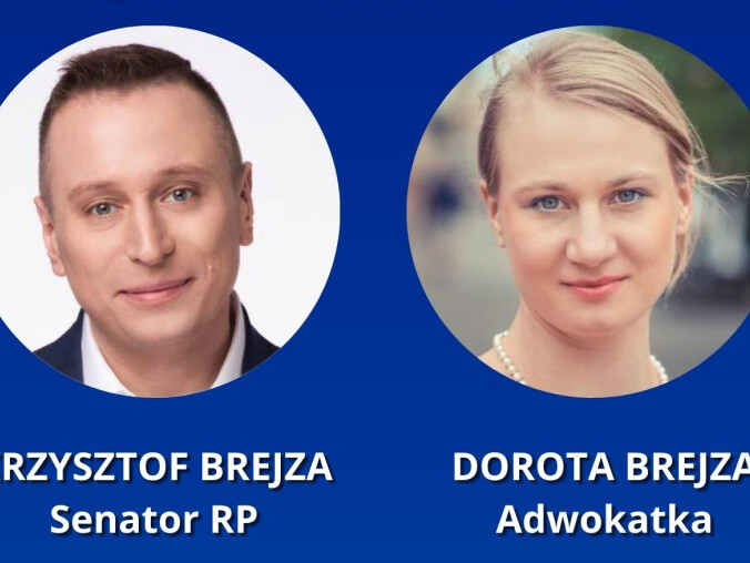 Senator PO Krzysztof Brejza w Pile  - grafika