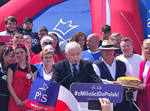 Jarosław Kaczyński w Połajewie  - grafika