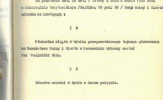 Pierwszy burmistrz w Polsce po 1989 roku