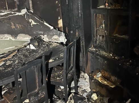 Apel o pomoc pogorzelcom - grafika