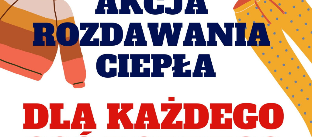 Rozdawanie ciepła na pilskim rynku 
